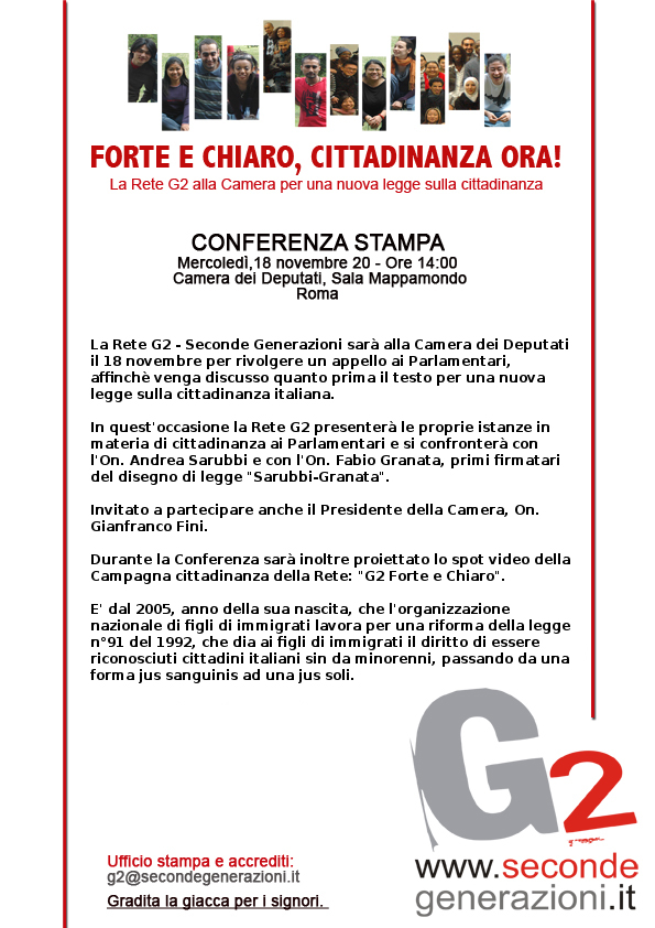 G2 Conferenza stampa Camera dei Deputati